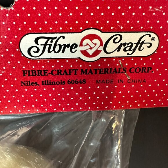 Fibre Craft Angel Doll 13" – Vintage Blonde, Sleepy Eyes #3049P-01 New Old Stock - Picture 6 of 7